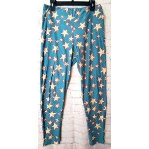 LuLaRoe Tall & Curvy Teal Leggings